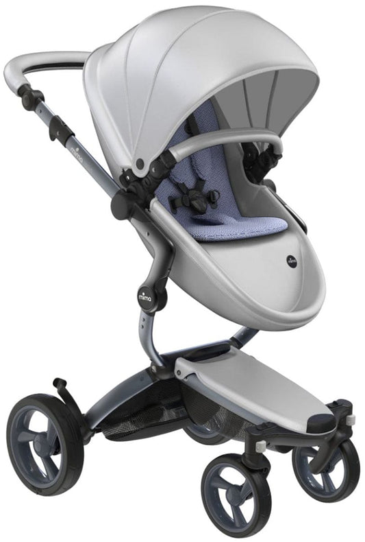 Mima Xari 4G Complete Stroller Bundle - Graphite Grey / Argento / Pixel Blue - A116-04500XB-B