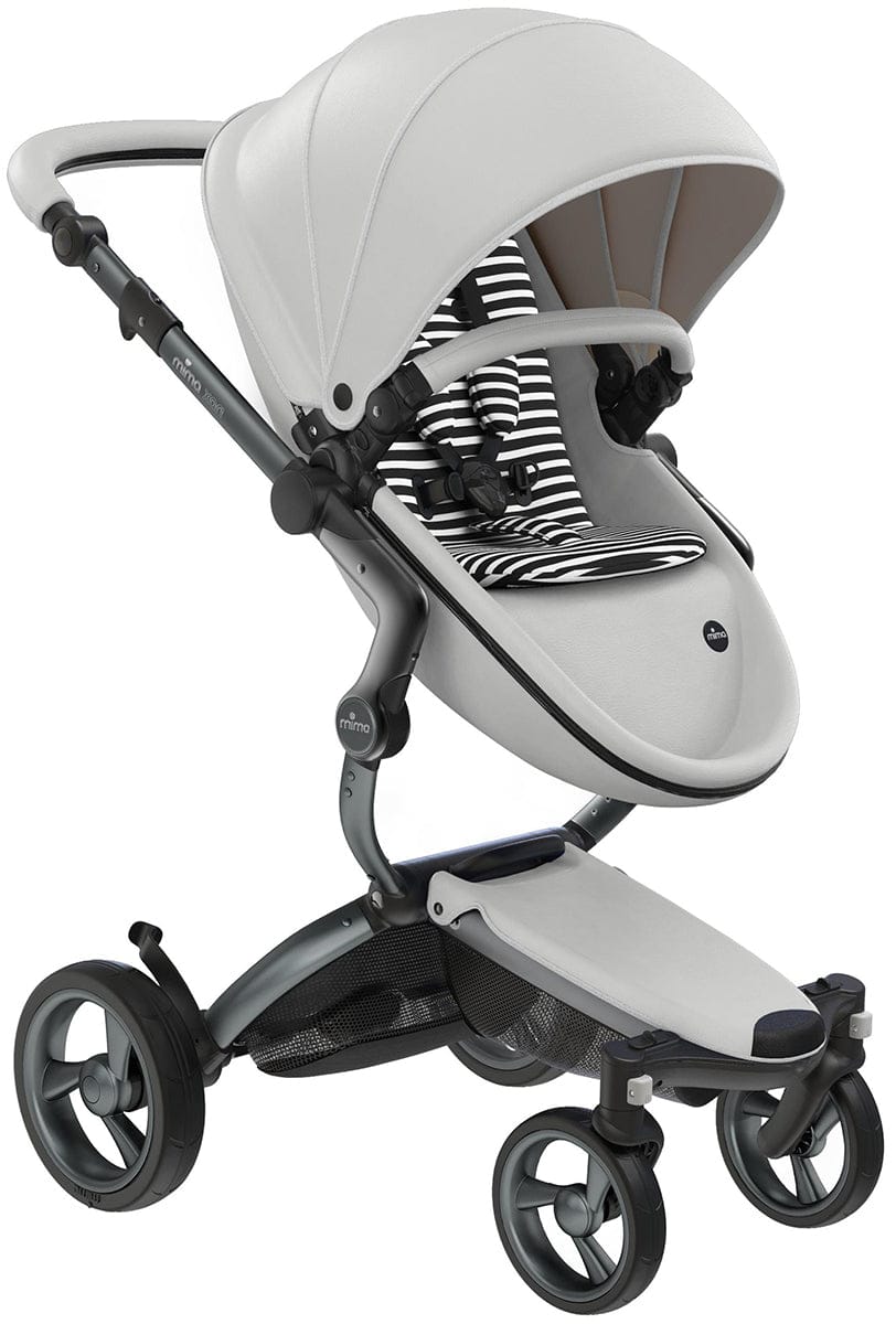 Mima Xari 4G Complete Stroller Bundle - Graphite Grey / Snow White / Black & White - A116-04007BW-B-2