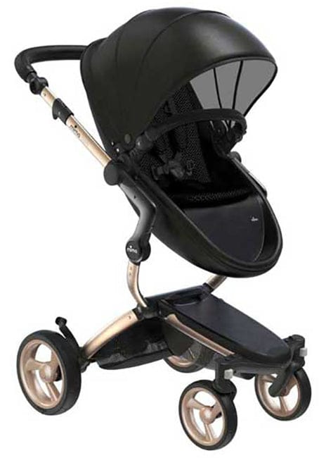 Mima Xari 4G Complete Stroller, Gold - Black / Black - A116-05110BB