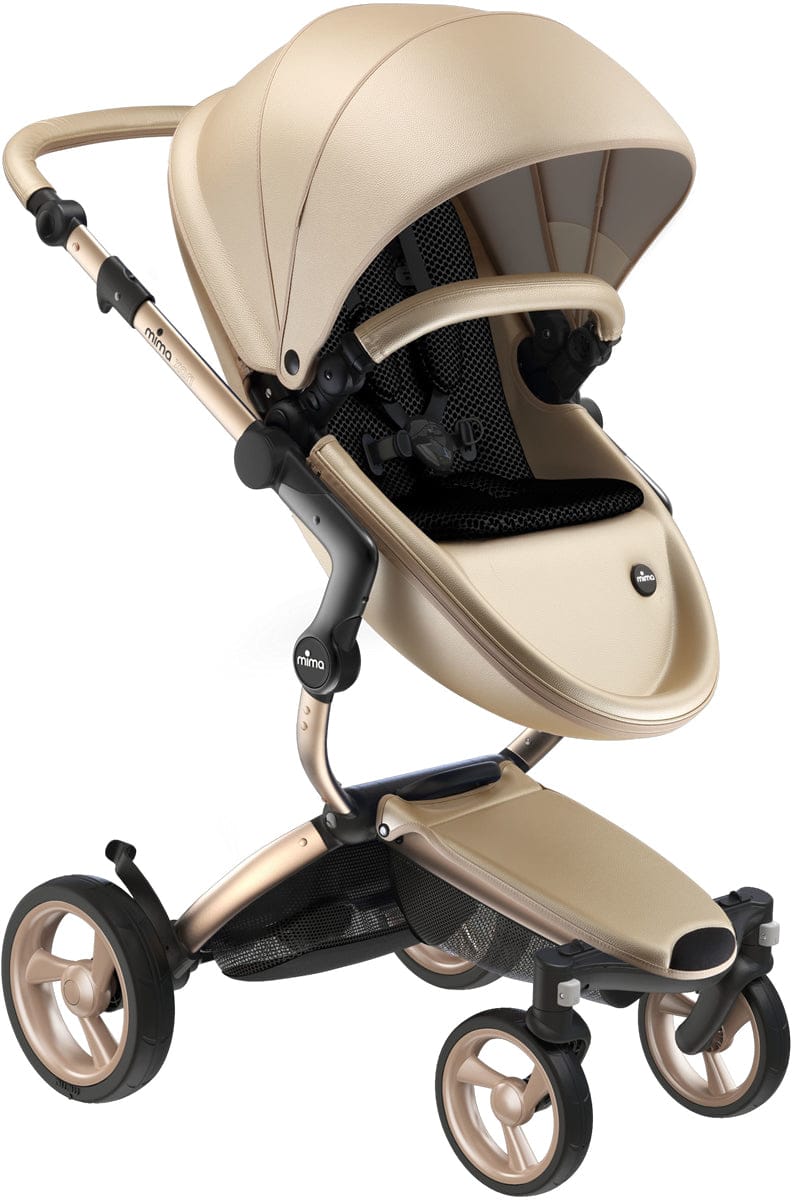 Mima Xari 4G Complete Stroller, Gold - Gold / Black - A116-05999BB