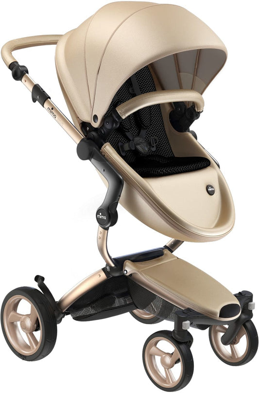 Mima Xari 4G Complete Stroller, Gold - Gold / Black - A116-05999BB