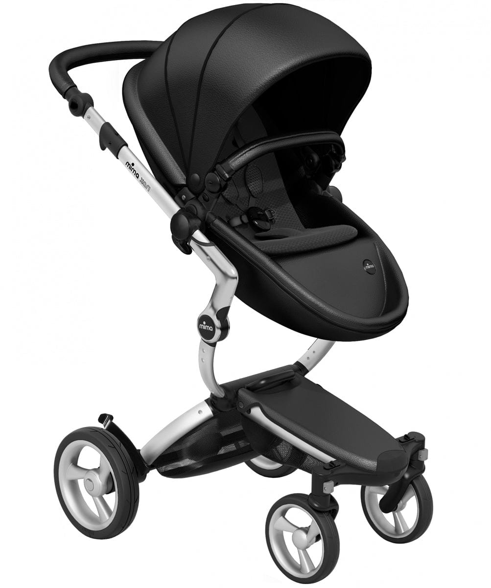 Mima Xari 4G Complete Stroller, Silver - Black / Black - A116-01110BB