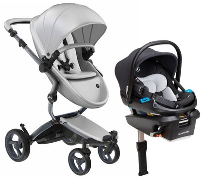 Mima Xari 4G + Maxi Cosi Coral XP Travel System Bundle - Graphite Grey - Argento / Stone White / Essential Black - TRVL-A116-04R-ARG-SW-IC313FNA