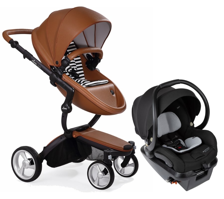 Mima Xari 4G + Maxi Cosi Mico XP Max Travel System Bundle - Black - Camel / Black & White / Essential Black - A116-06609BW-IC337FNA