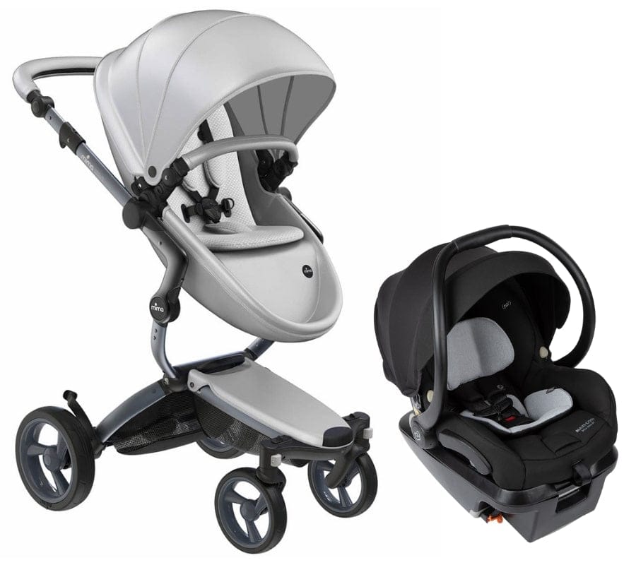 Mima Xari 4G + Maxi Cosi Mico XP Max Travel System Bundle - Graphite Grey - Argento / Stone White / Essential Black - TRVL-A116-04R-ARG-SW-IC337FNA