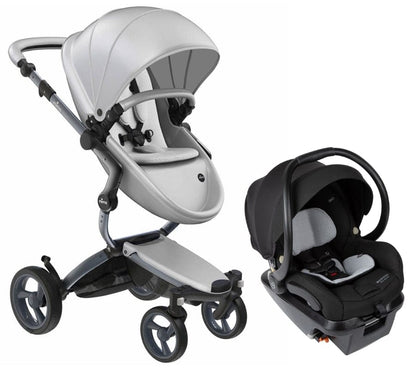 Mima Xari 4G + Maxi Cosi Mico XP Max Travel System Bundle - Graphite Grey - Argento / Stone White / Essential Black - TRVL-A116-04R-ARG-SW-IC337FNA