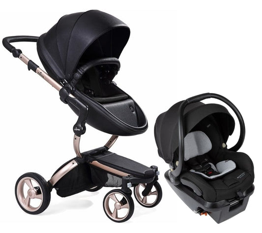 Mima Xari 4G + Maxi Cosi Mico XP Max Travel System Bundle - Rose Gold - Black / Black / Essential Black - TRVL-A116-03-BLK-BLK-IC337FNA