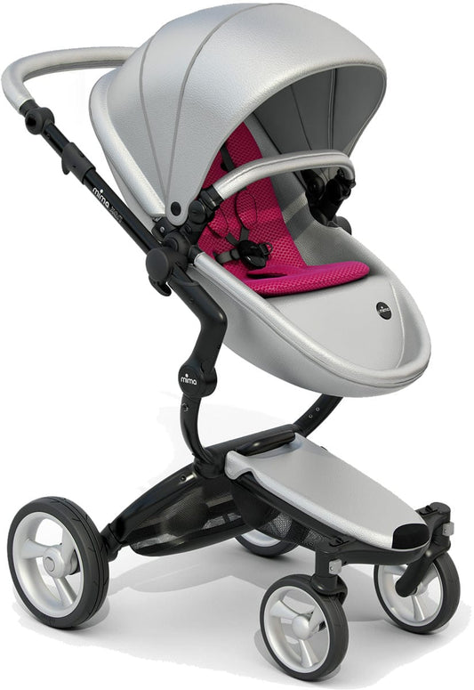 Mima Xari Complete Stroller, Black - Argento / Magenta - A115-06500HM