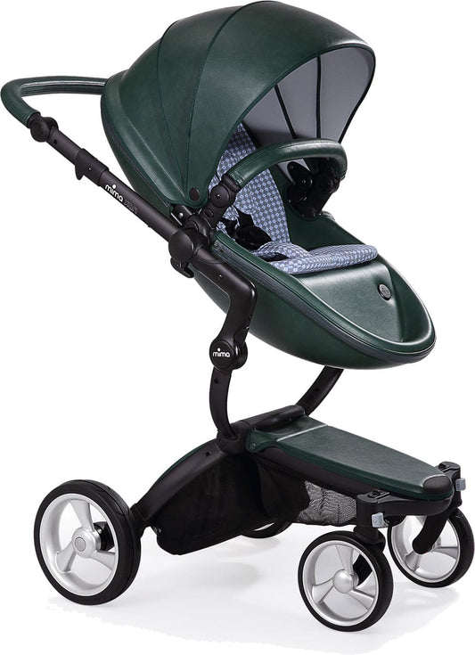 Mima Xari Complete Stroller, Black - British Green / Retro Blue - A112-02-BBGRB