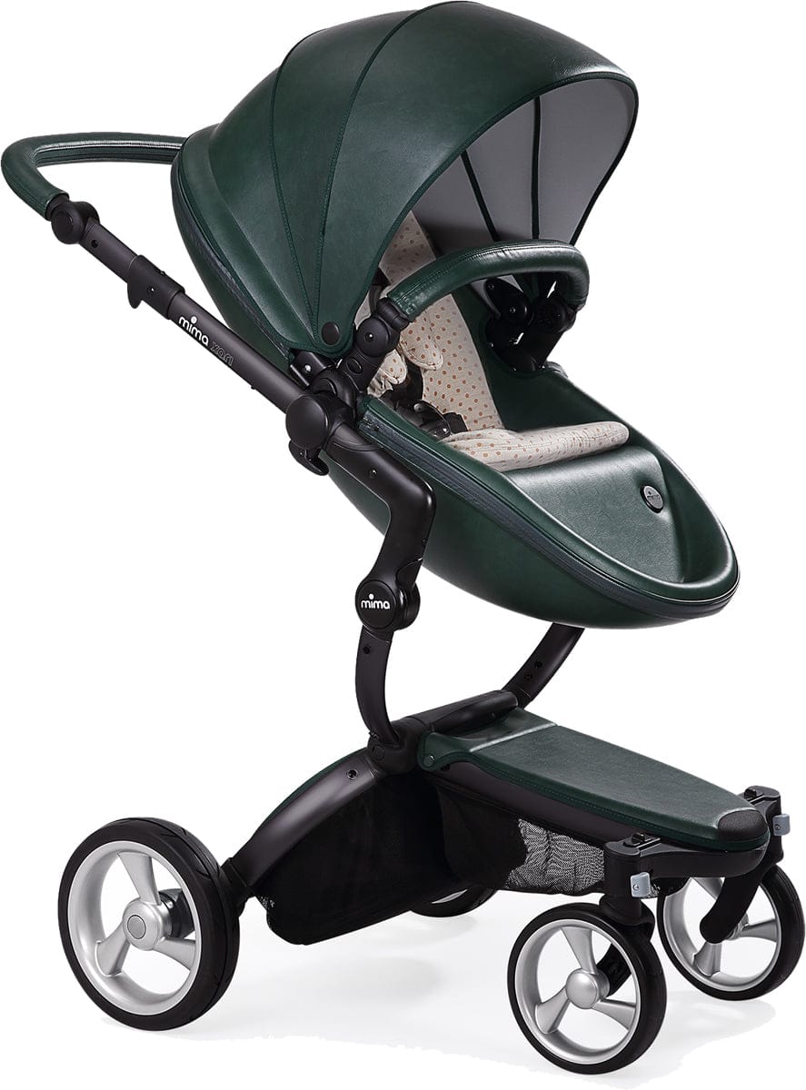 Mima Xari Complete Stroller, Black - British Green / Sandy Beige - A112-02-BBGSB