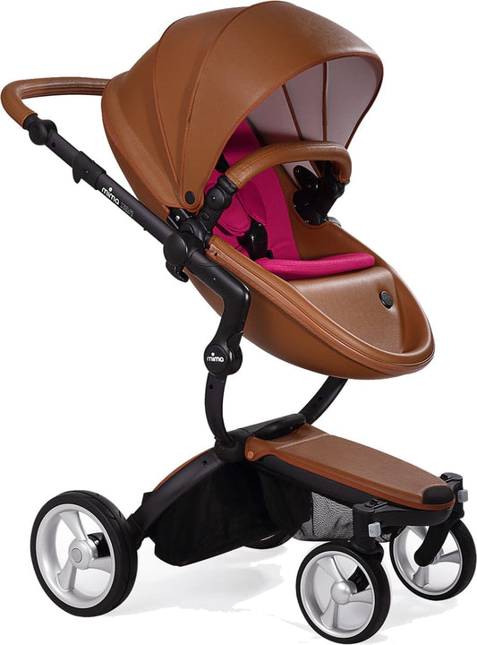 Mima Xari Complete Stroller, Black - Camel / Magenta - A112-02-BCM
