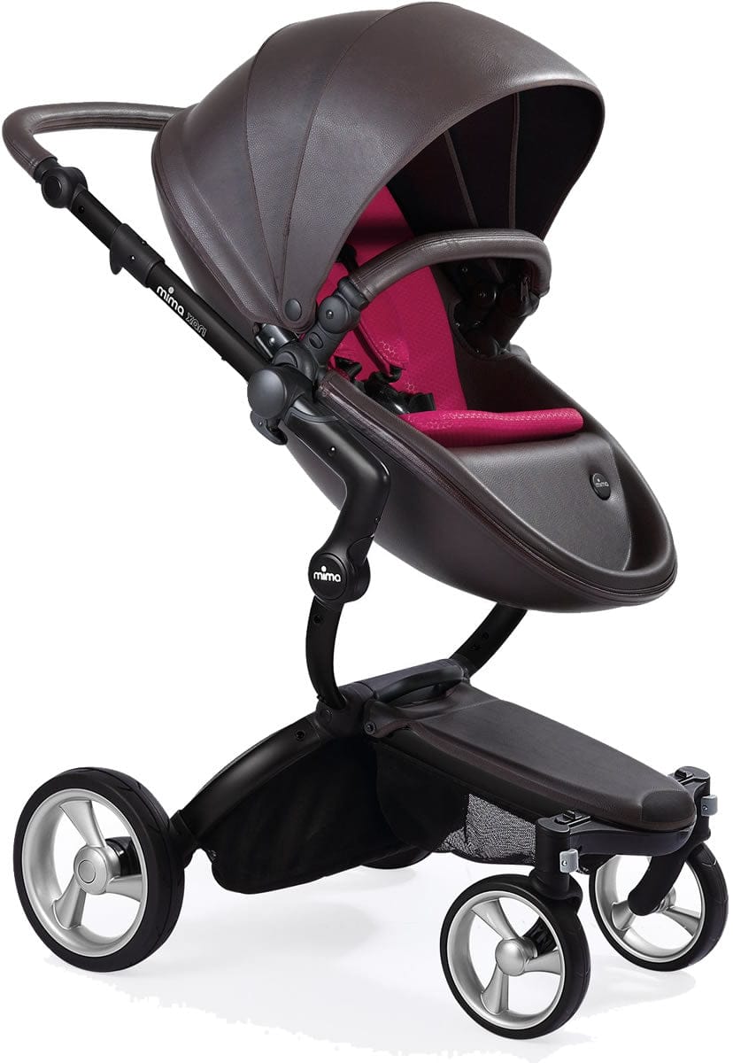 Mima Xari Complete Stroller, Black - Chocolate Brown / Magenta - A112-02-BCBM