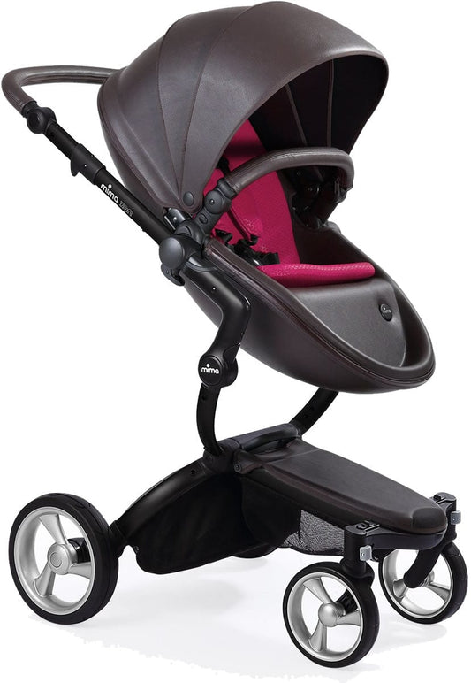 Mima Xari Complete Stroller, Black - Chocolate Brown / Magenta - A112-02-BCBM