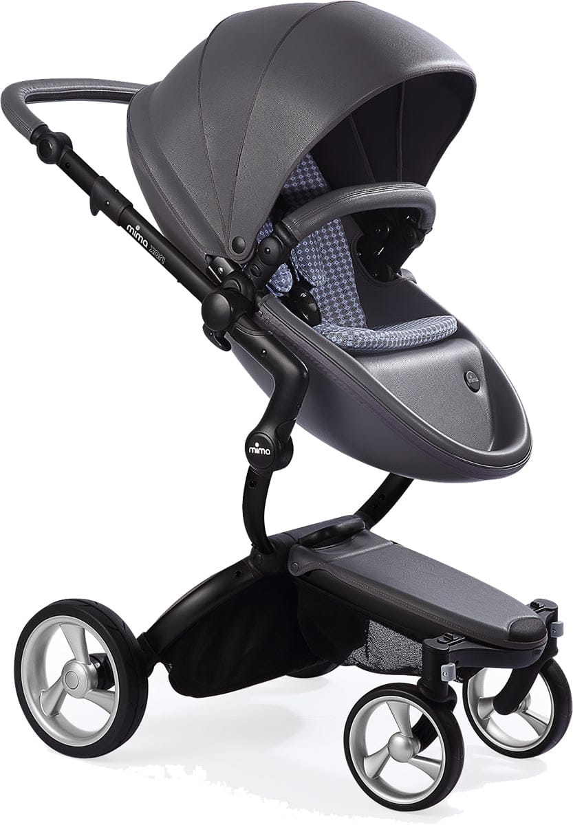 Mima Xari Complete Stroller, Black - Cool Grey / Retro Blue - A112-02-BCGRB