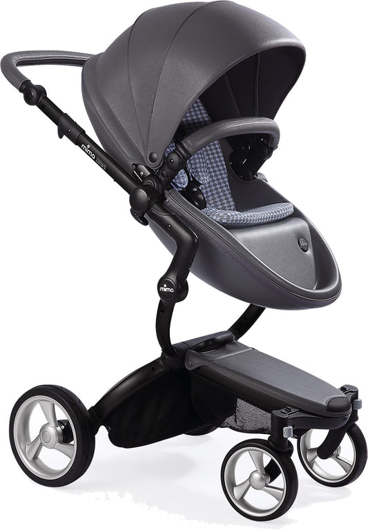 Mima Xari Complete Stroller, Black - Cool Grey / Retro Blue - A112-02-BCGRB