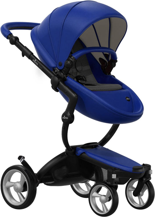 Mima Xari Complete Stroller, Black - Royal Blue / Black - A112-02-BRBB