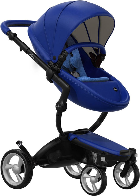 Mima Xari Complete Stroller, Black - Royal Blue / Denim Blue - A112-02-BRBDB