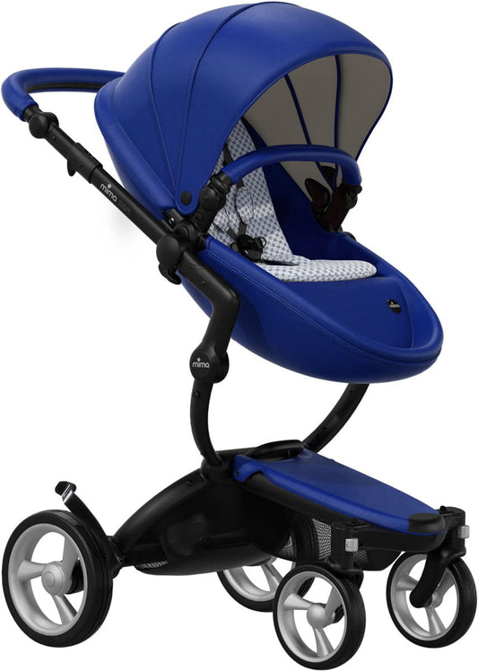 Mima Xari Complete Stroller, Black - Royal Blue / Retro Blue - A112-02-BRBRB