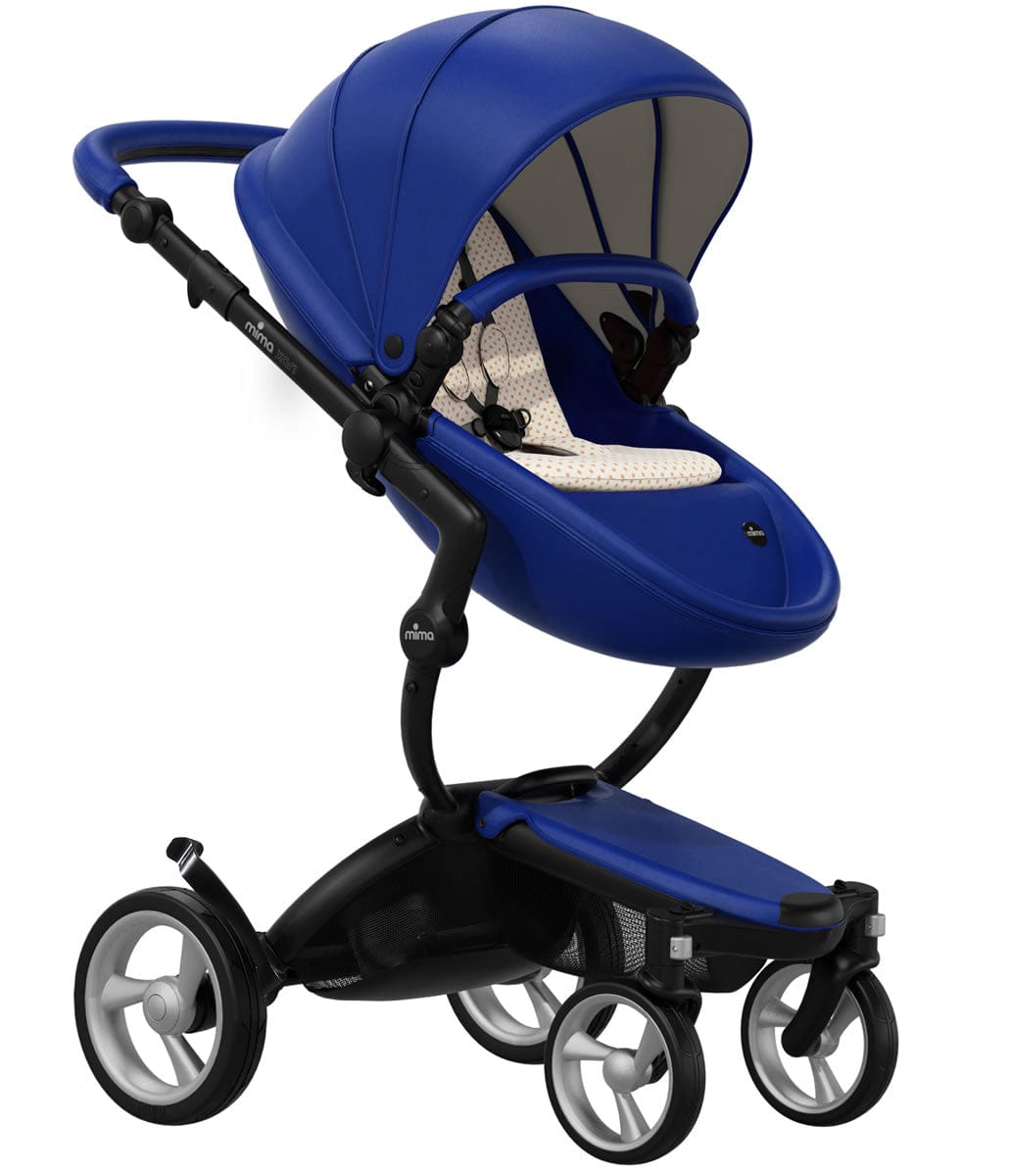 Mima Xari Complete Stroller, Black - Royal Blue / Sandy Beige - A112-02-BRBSB