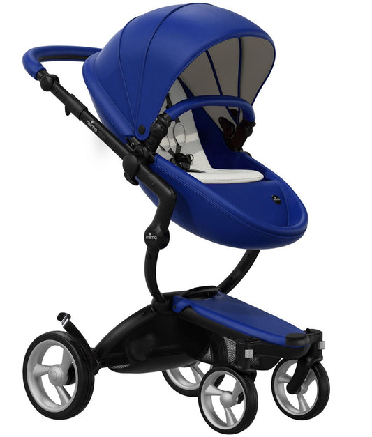 Mima Xari Complete Stroller, Black - Royal Blue / Stone White - A115-06880SW