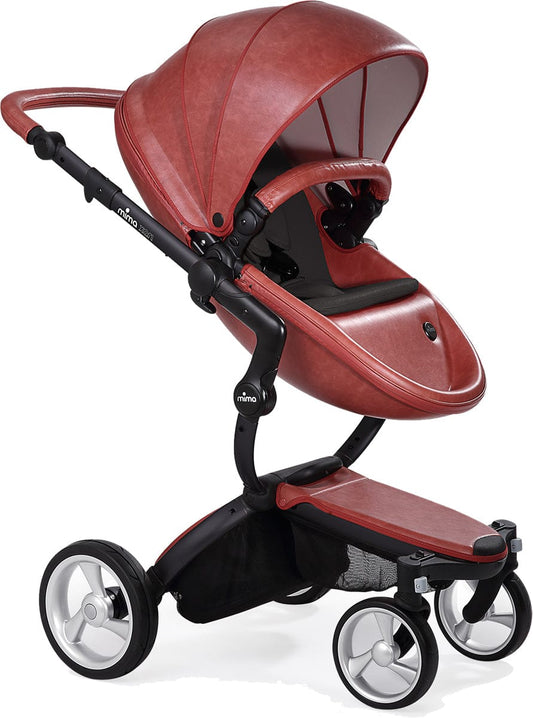 Mima Xari Complete Stroller, Black - Sicilian Red / Black - A112-02-BSRB