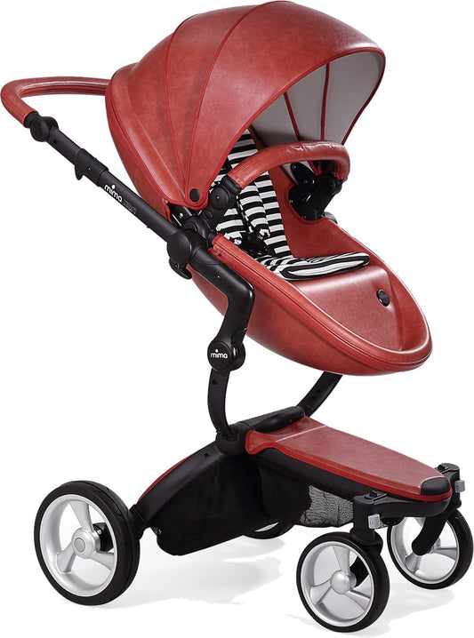 Mima Xari Complete Stroller, Black - Sicilian Red / Black & White - A112-02-BSRBW