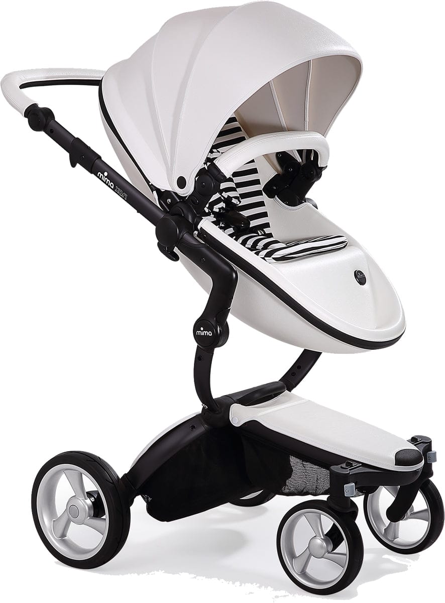 Mima Xari Complete Stroller, Black - Snow White / Black & White - A115-06007BW