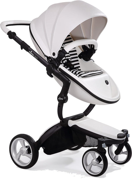 Mima Xari Complete Stroller, Black - Snow White / Black & White - A115-06007BW