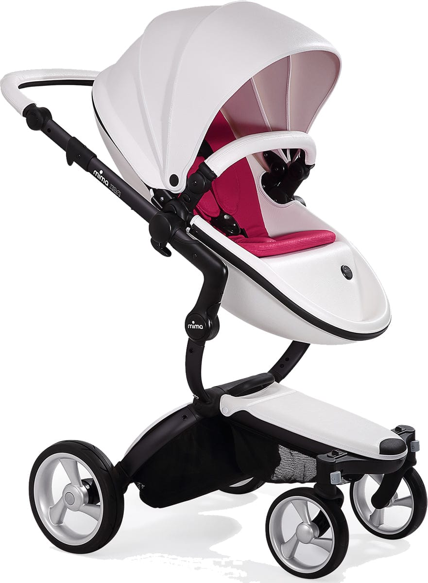 Mima Xari Complete Stroller, Black - Snow White / Magenta - A115-06007HM