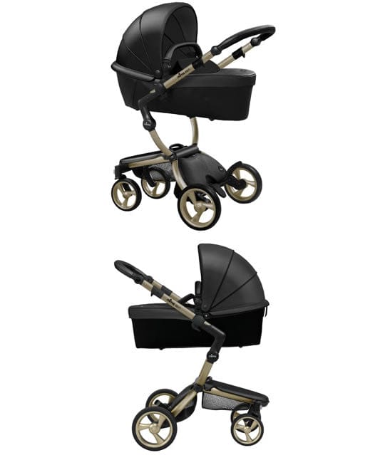 Mima Xari Complete Stroller, Gold - Black / Black - A115-05110BB-B