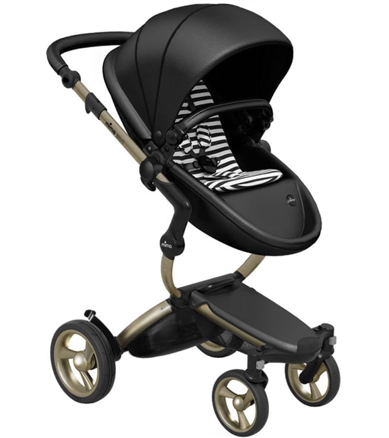 Mima Xari Complete Stroller, Gold - Black / Black & White - A115-05110BW