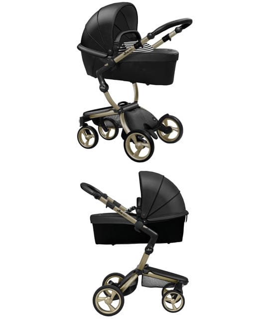 Mima Xari Complete Stroller, Gold - Black / Black & White - A115-05110BW