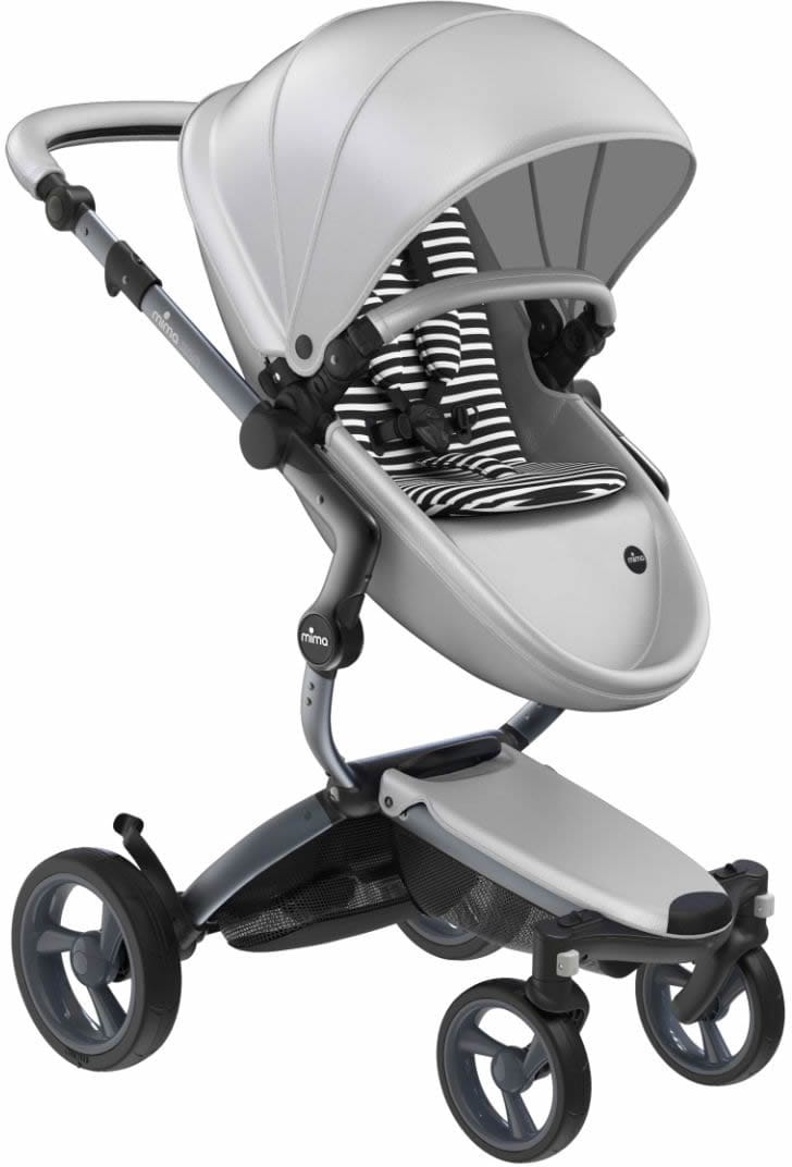 Mima Xari Complete Stroller, Graphite - Argento / Black & White