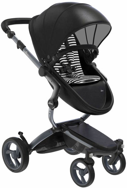 Mima Xari Complete Stroller, Graphite - Black / Black & White - A115-04-GRBBW