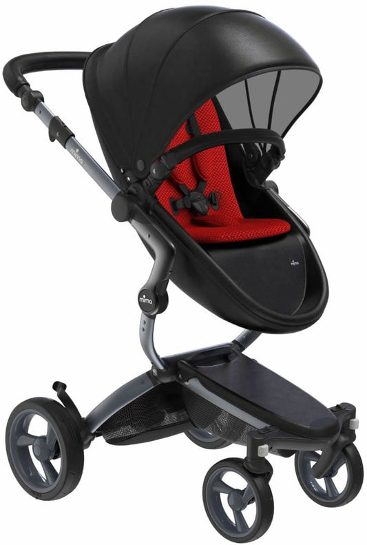 Mima Xari Complete Stroller, Graphite - Black / Ruby Red - A115-04-GRBR