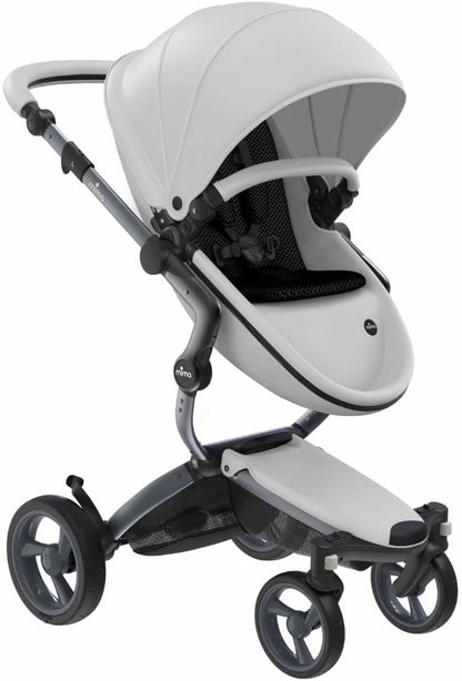 Mima Xari Complete Stroller, Graphite - Snow White / Black