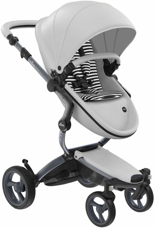 Mima Xari Complete Stroller, Graphite - Snow White / Black & White - A115-04-GRSWBW