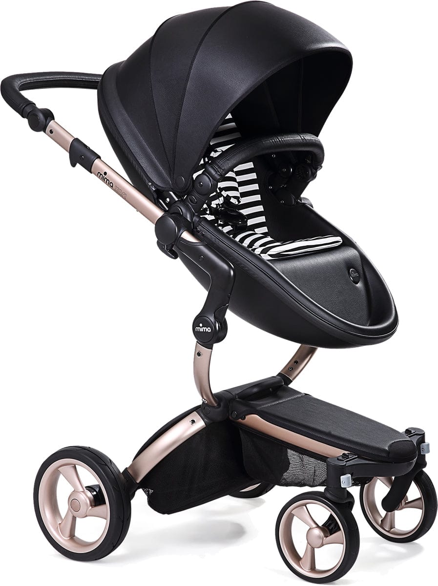 Mima G4 Xari Complete Stroller Bundle - Rose Gold -  Black / Black & White (Albee Exclusive) - A112-03-RGBBW-2