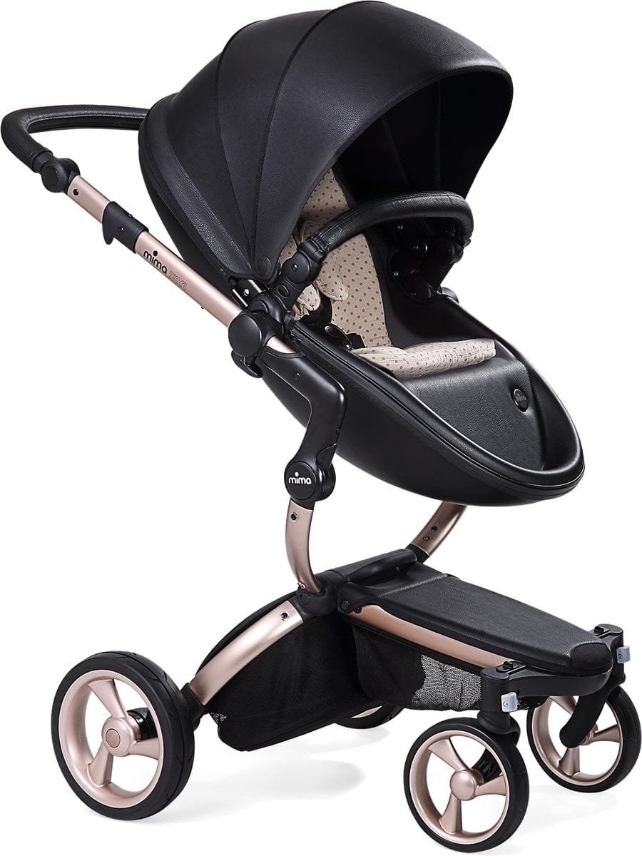 Mima 2019 Xari Complete Stroller, Rose Gold - Black / Sandy Beige - A112-03-RGBSB