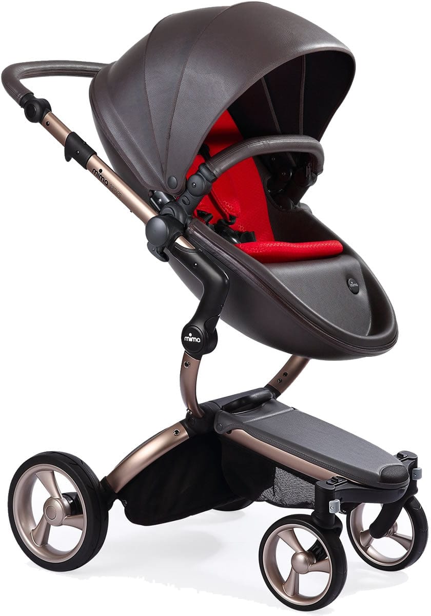 Mima 2019 Xari Complete Stroller, Rose Gold - Chocolate Brown / Ruby Red - A112-03-RGCBR