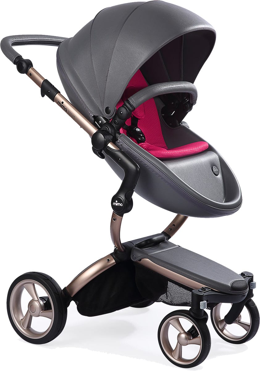 Mima 2019 Xari Complete Stroller, Rose Gold - Cool Grey / Magenta - A112-03-RGCGM