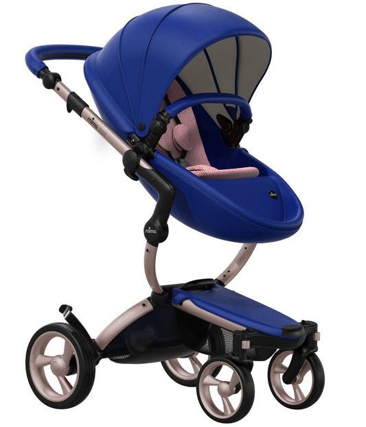 Mima 2019 Xari Complete Stroller, Rose Gold - Royal Blue / Pixel Pink - A115-03-RGRBXP