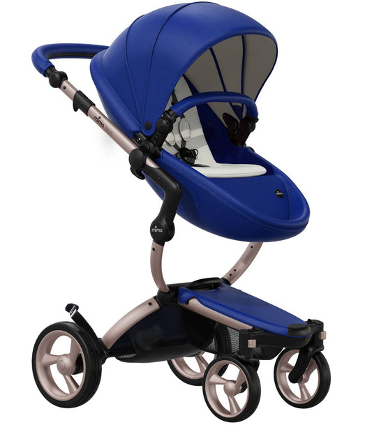 Mima 2019 Xari Complete Stroller, Rose Gold - Royal Blue / Stone White - A115-03-RGRBSW