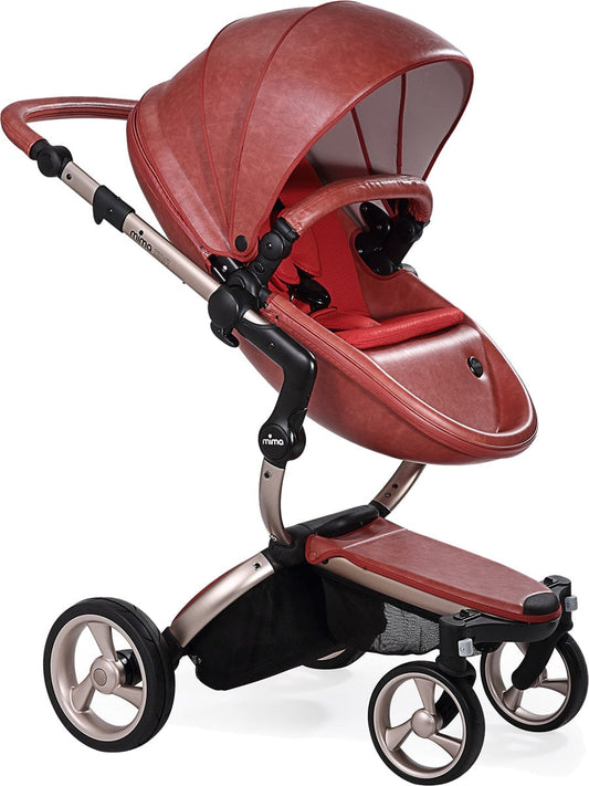 Mima 2019 Xari Complete Stroller, Rose Gold - Sicilian Red / Ruby Red - A112-03-RGSRR