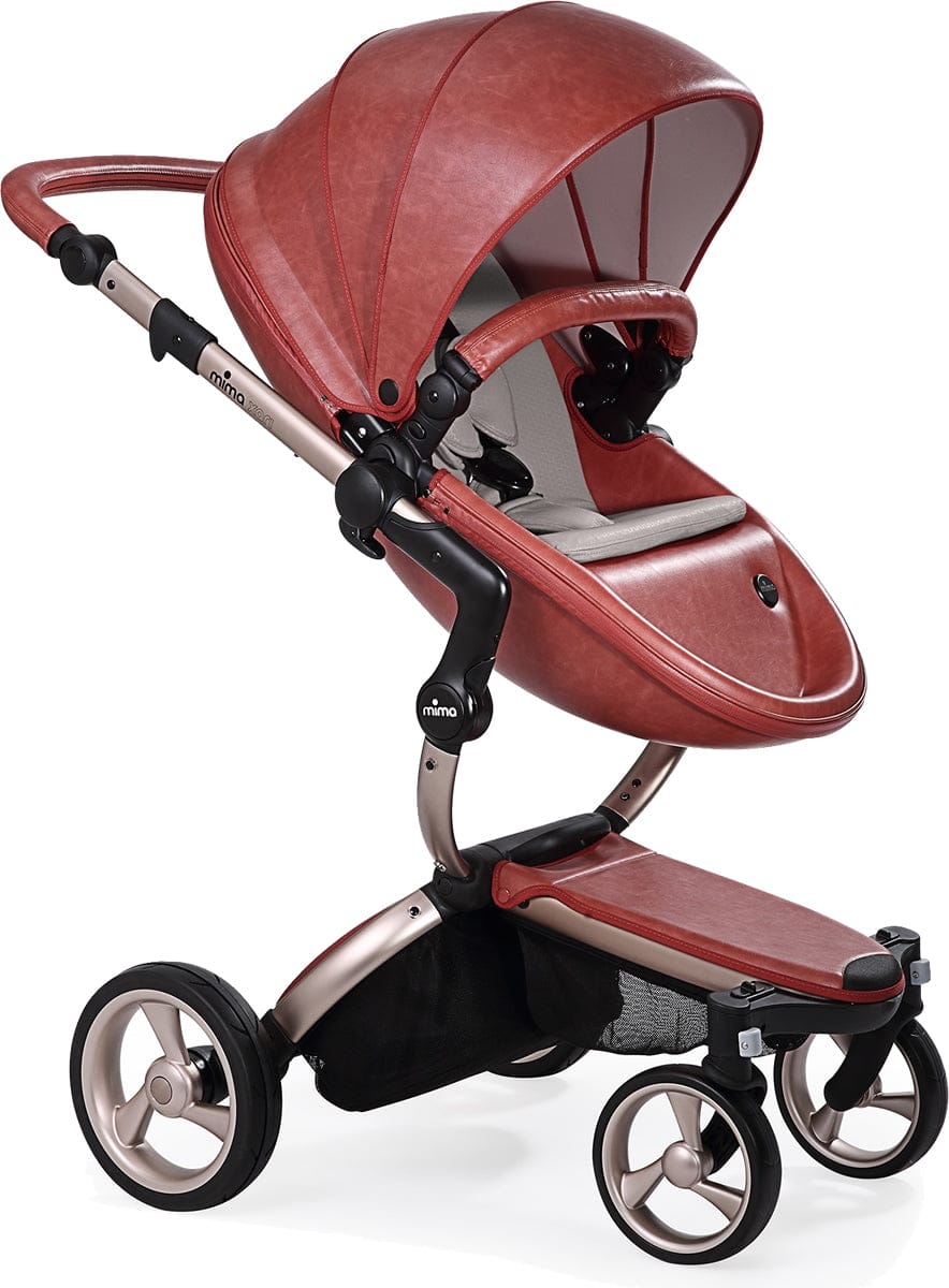 Mima 2019 Xari Complete Stroller, Rose Gold - Sicilian Red / Stone White - A112-03-RGSRSW