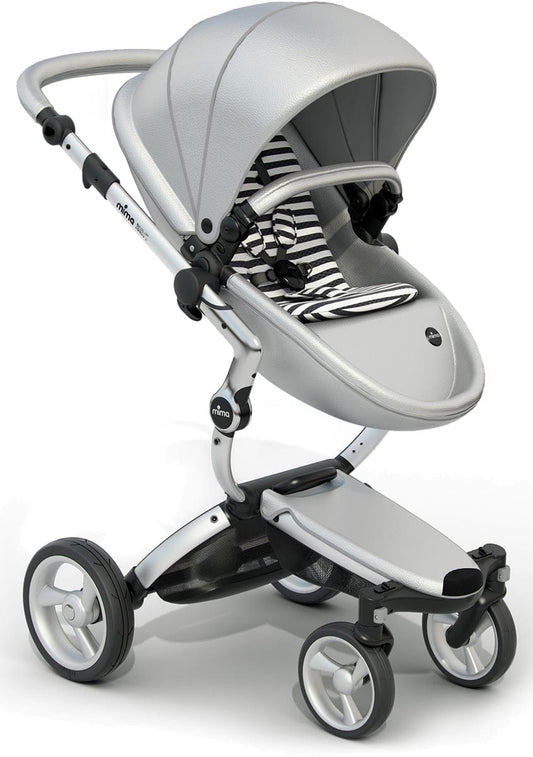 Mima Xari Complete Stroller, Silver - Argento / Black & White - A115-01500BW