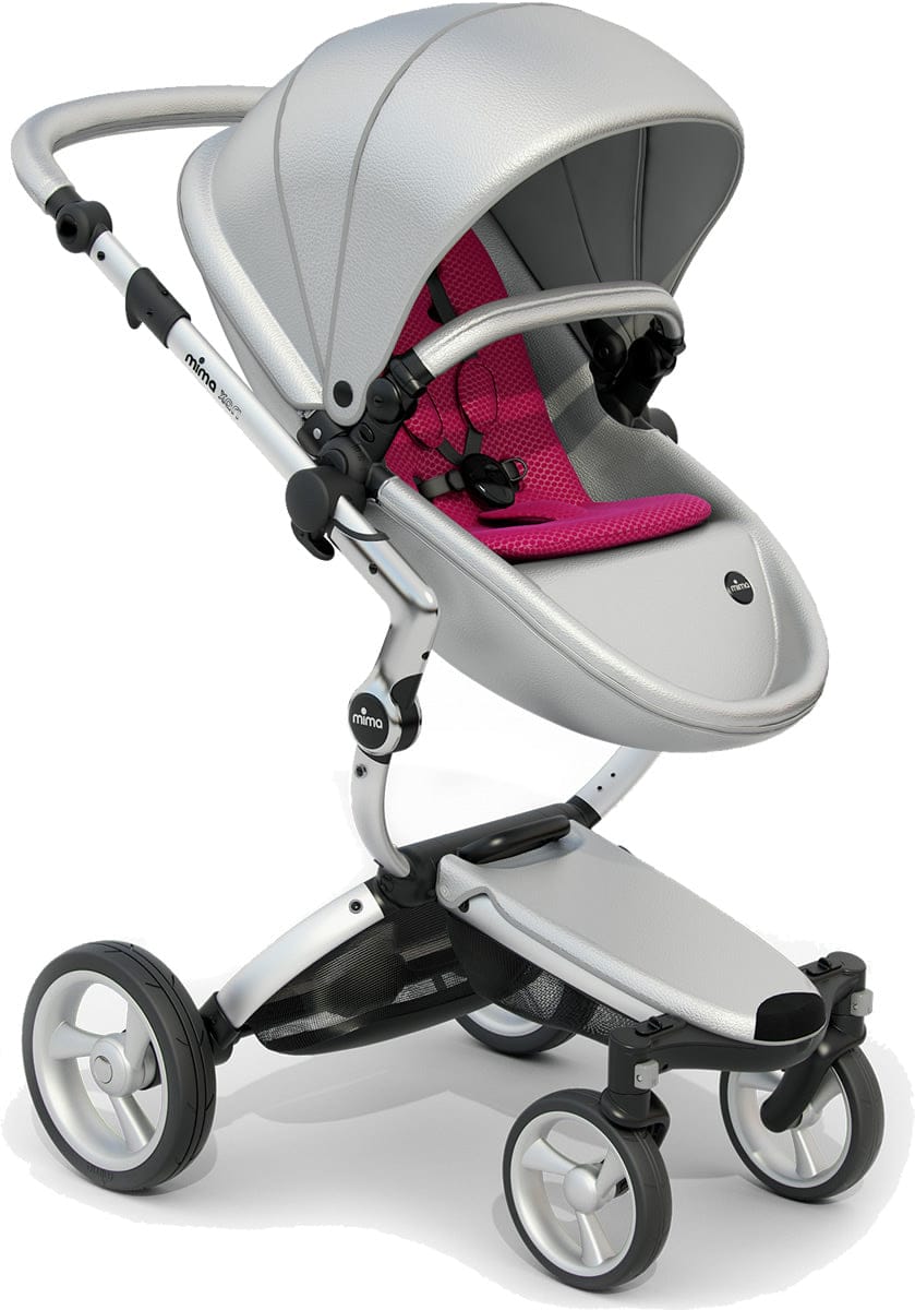 Mima Xari Complete Stroller, Silver - Argento / Magenta - A115-01500HM