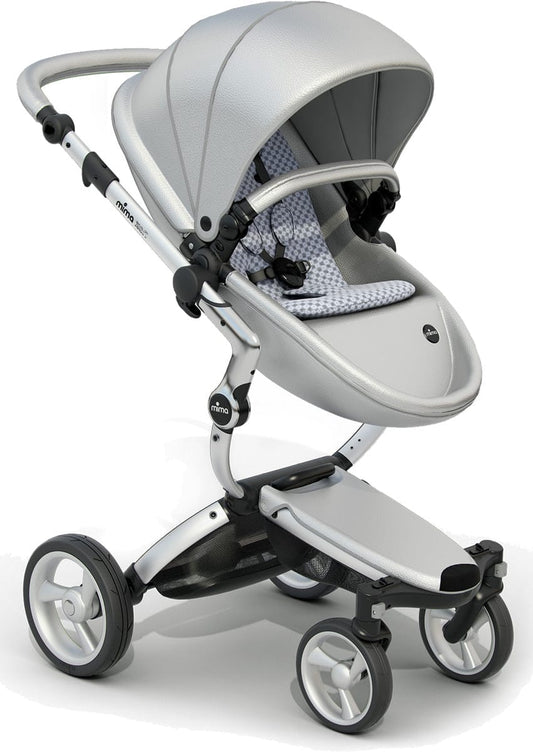 Mima Xari Complete Stroller, Silver - Argento / Retro Blue - A112-01-SARB
