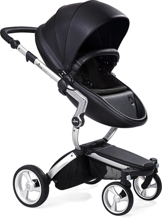 Mima Xari Complete Stroller, Silver - Black / Black - A112-01-SBB
