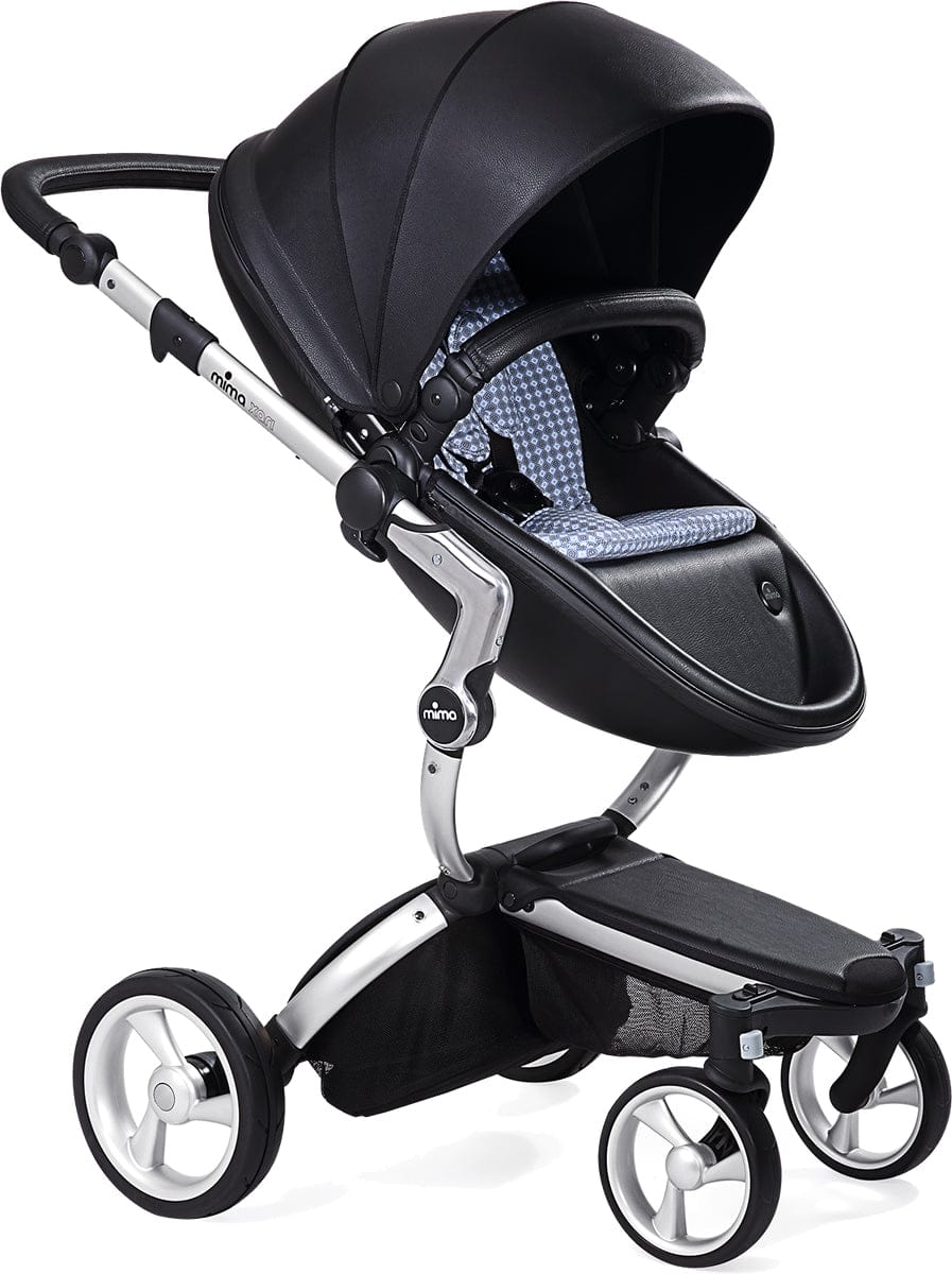 Mima Xari Complete Stroller, Silver - Black / Retro Blue - A112-01-SBRB
